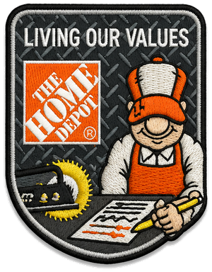 Living Our Values patch · Excellent Customer Service